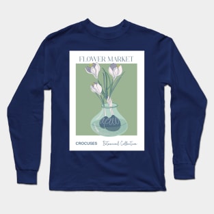 Crocuses in a vase Long Sleeve T-Shirt